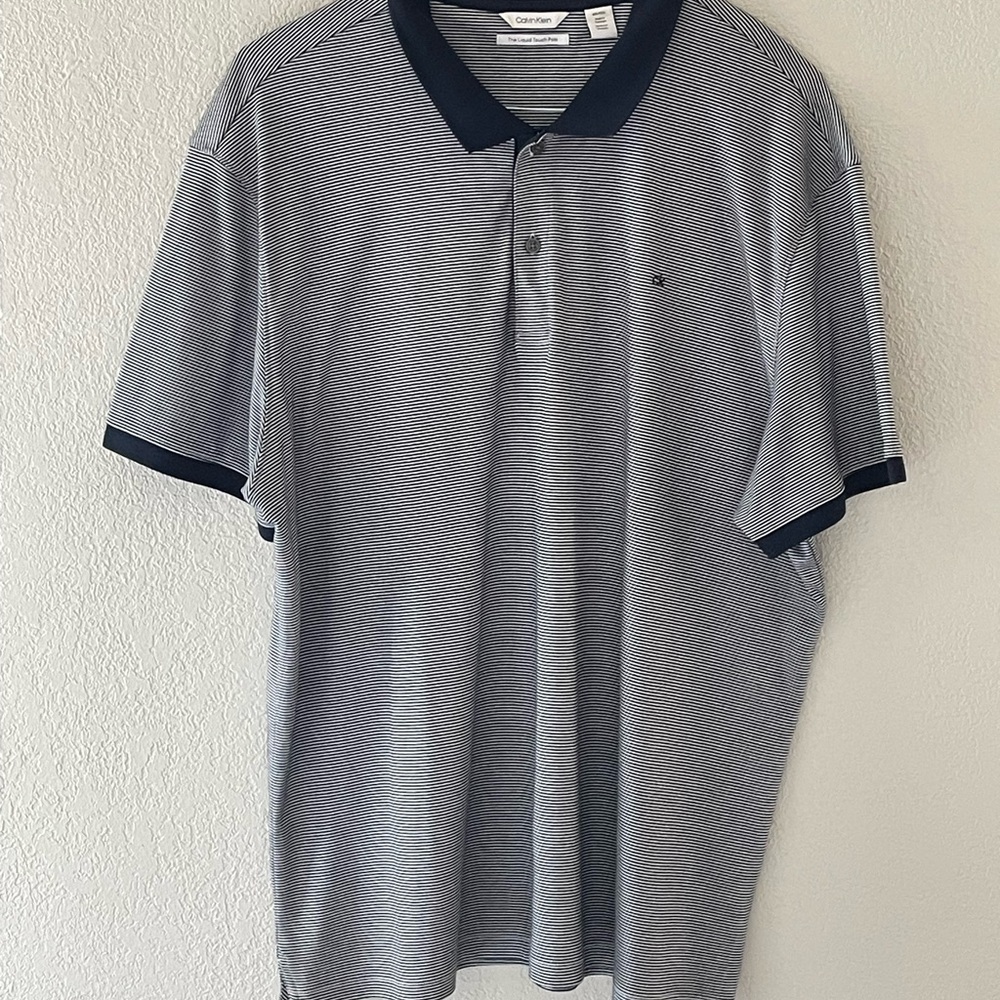 Calvin Klein Men's Gray Polo Shirt
